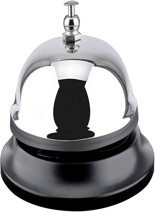 SCHUBERT Call Bell Front Desk Silver Metal Ringing Service Bell, for Hotels, Offices, Pet Dog Training, Schools, Reception, Restaurants, Warehouses, Elderly and Kids Hospitals. 1PC - Image 1